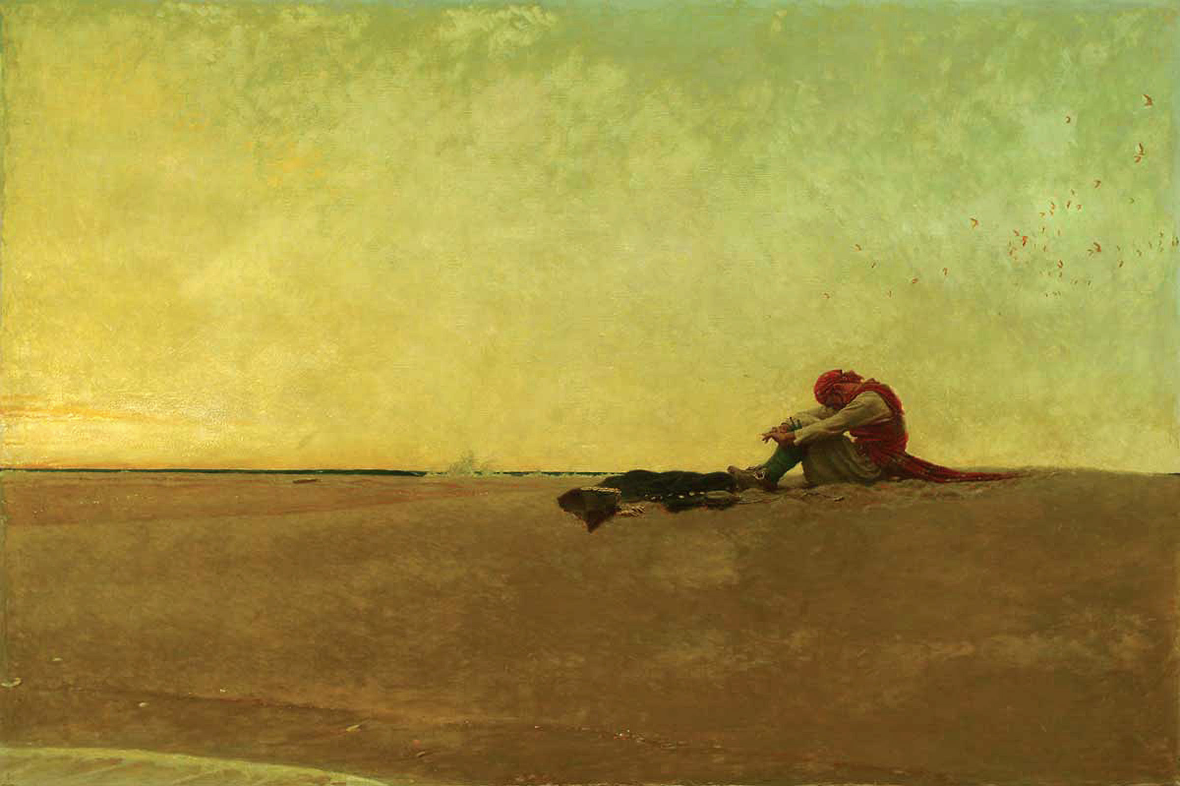 Howard Pyle's Marooned painting