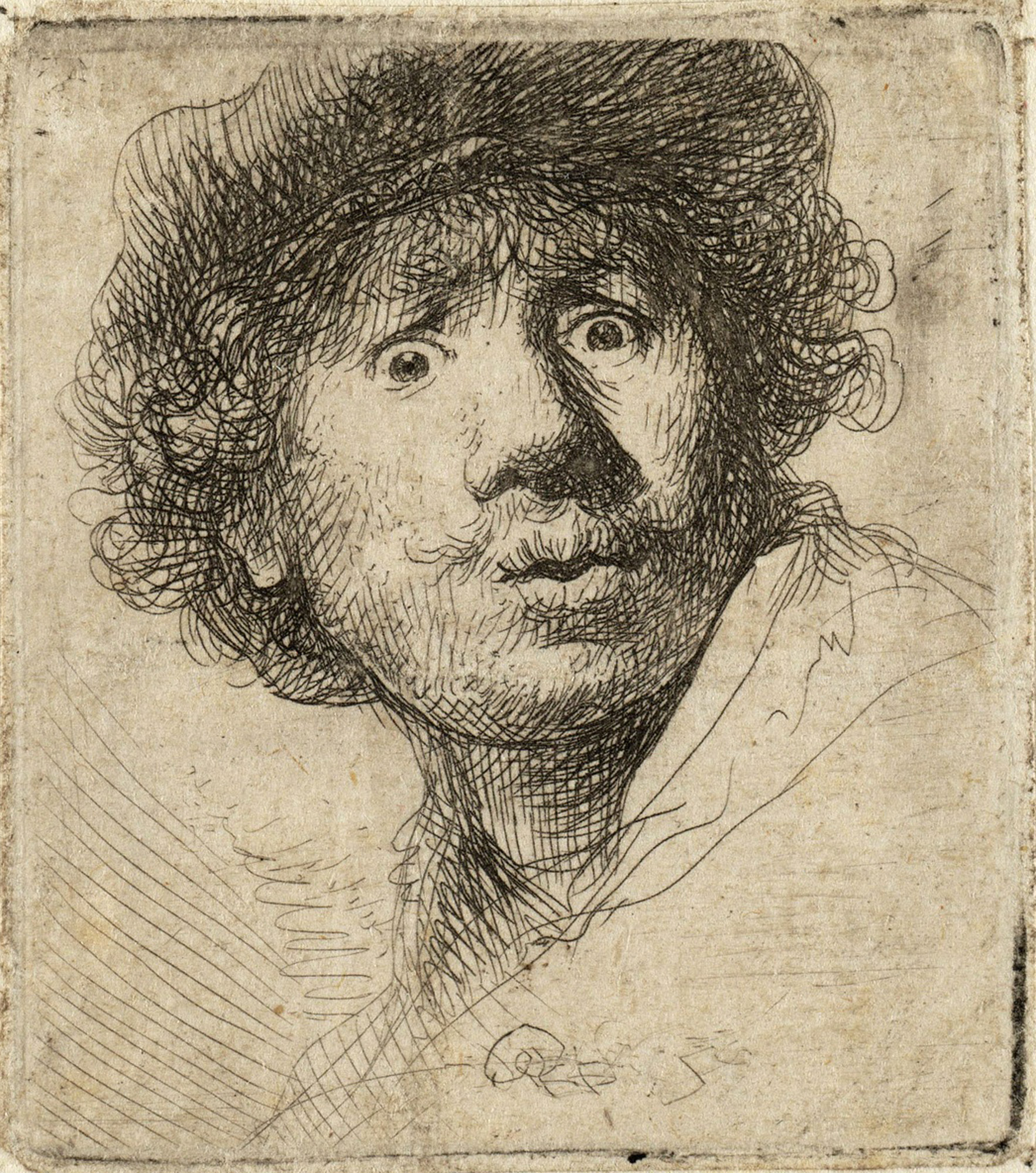Self-portrait with beret