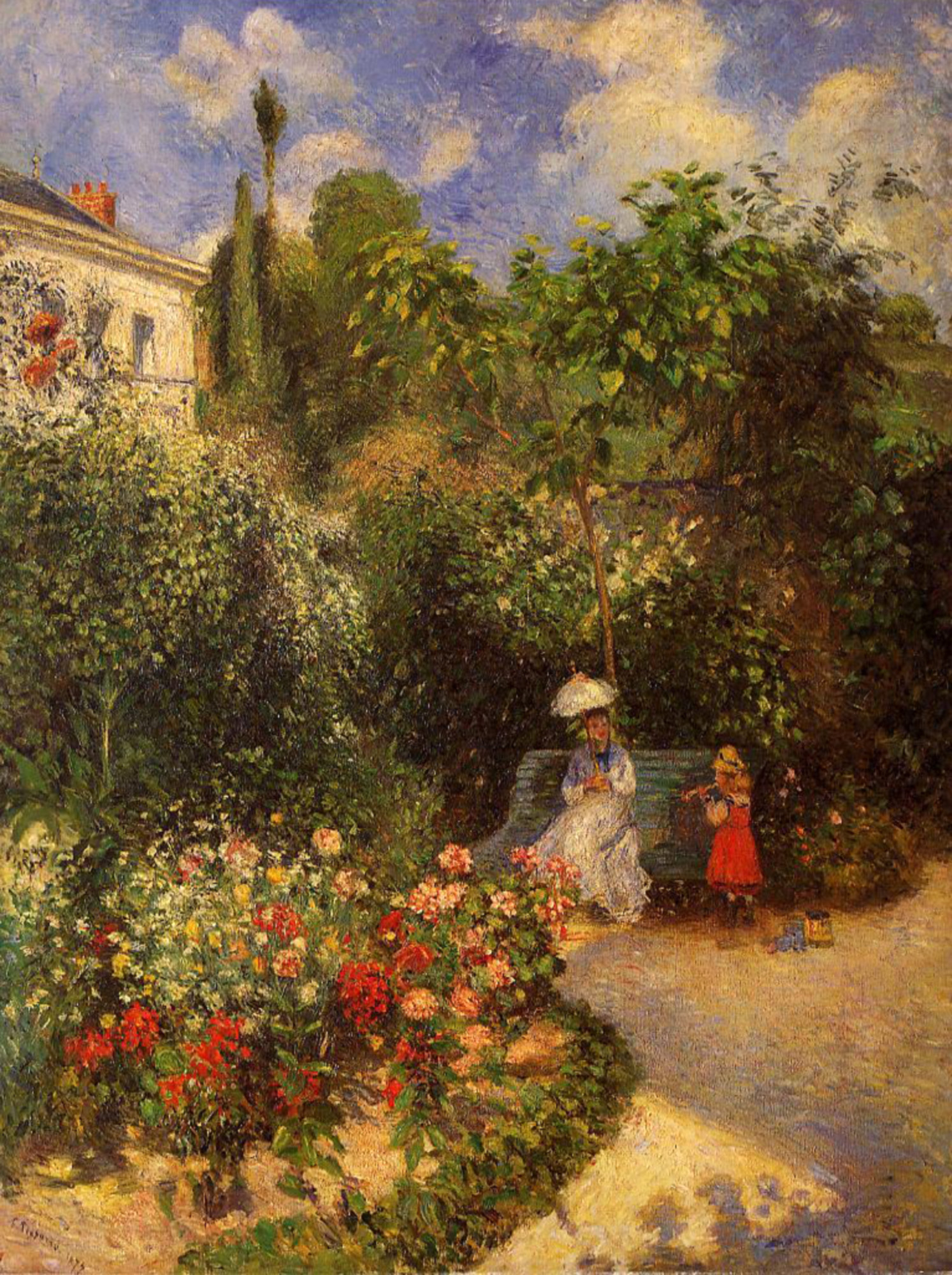 The Garden At Pontoise By Camille Pissarro Daily Dose Of Art