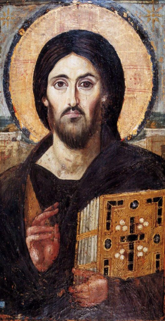 The Pantocrator Christ Depictions: The St. Catherine Pantocrator, 6th or 7th century, Saint Catherine, South Sinai Governorate, Egypt, source: catholicexchange.com.