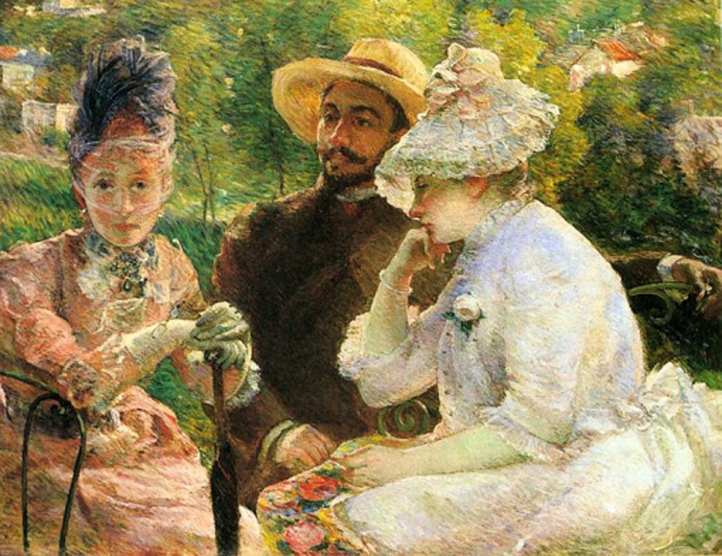  On The Terrace At S vres By Marie Bracquemond Daily Dose Of Art